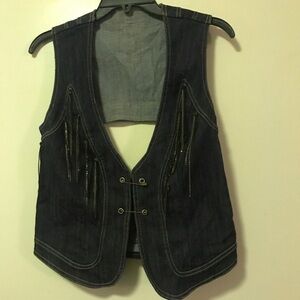 Rocawear Dark Blue Denim Vest